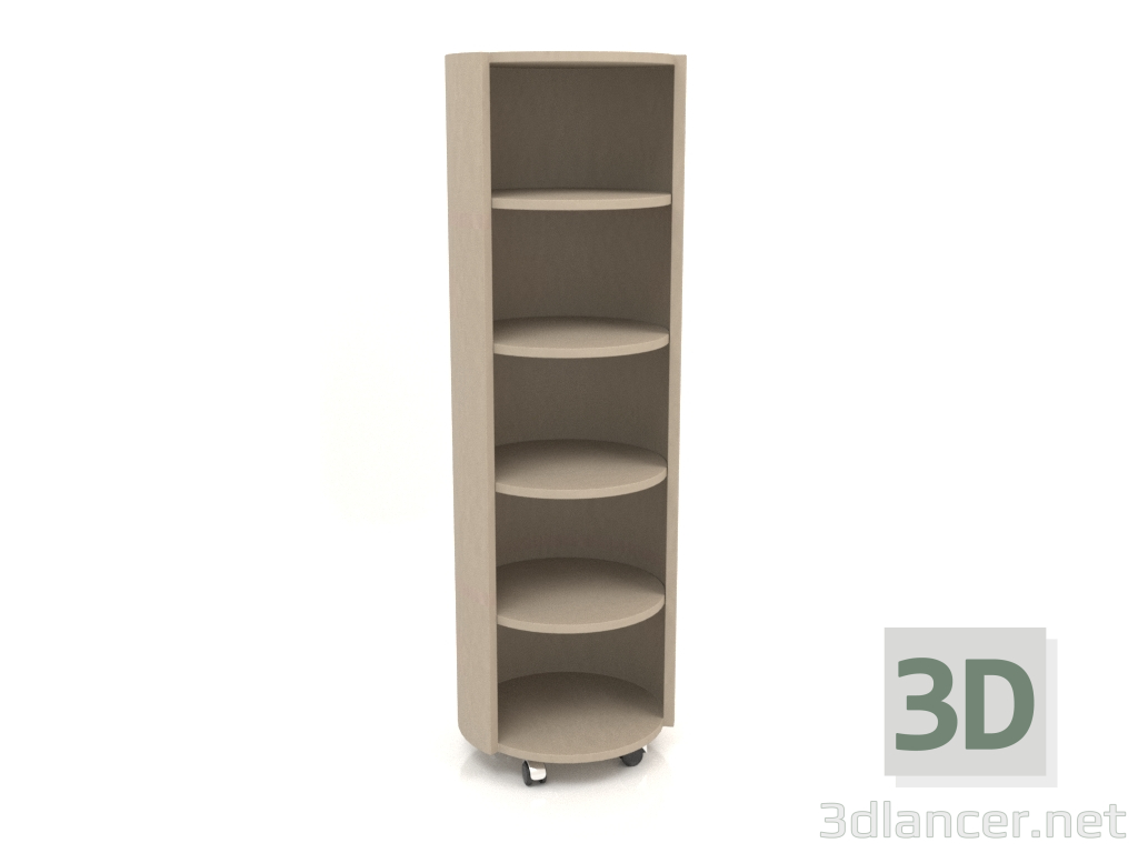 3d модель Стелаж на коліщатках TM 09 (D=503х1560, beige) – превью