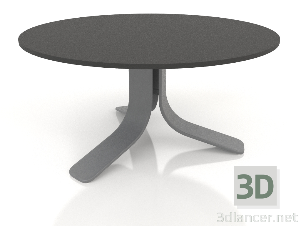 3d model Coffee table Ø80 (Anthracite, DEKTON Domoos) - preview