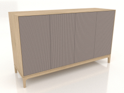 Mobile TV FARGO con frontali fresati 1600x500x950 mm (platino, rovere schiarito, opzione 3)