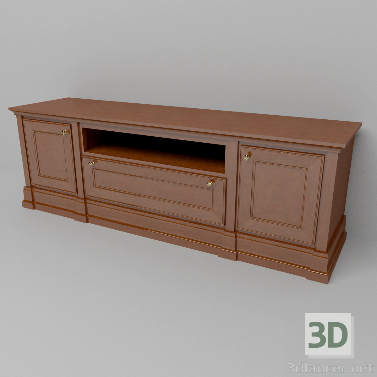 3D modeli TV standı - önizleme