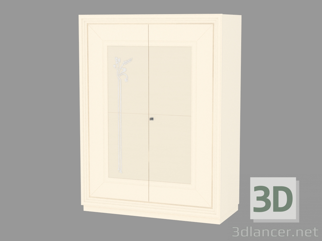 Modelo 3d Armário porta 2 com uma base no solo (modelada) - preview