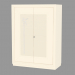 3d model Two-door wardrobe with basement base (with a picture) - preview