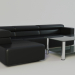 Sofa und Couchtisch 3D-Modell kaufen - Rendern