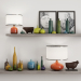 3d model Shelves, vases, paintings, figures - preview