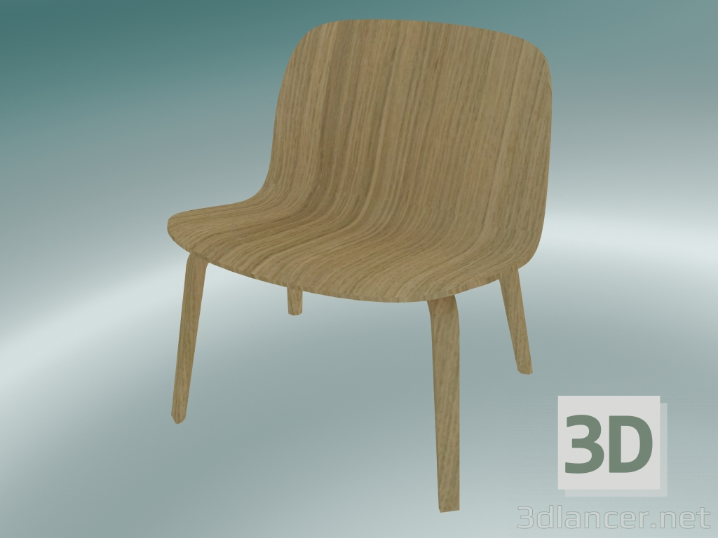 3D modeli Dinlenme Koltuğu Visu (Meşe) - önizleme