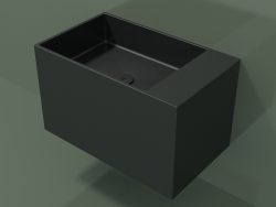 Lavabo suspendu (02UN32102, Deep Nocturne C38, L 60, P 36, H 36 cm)