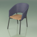 3d model Comfort chair 022 (Metal Smoke, Blue) - preview