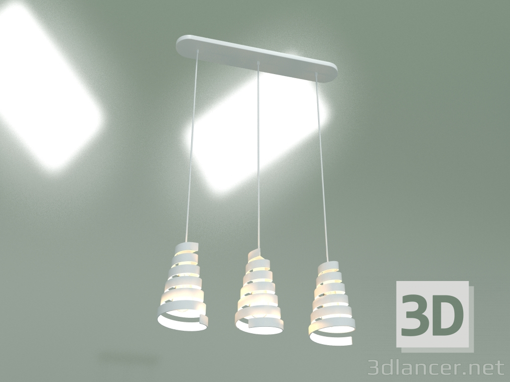 3d model Pendant lamp Storm 50058-3 (white) - preview