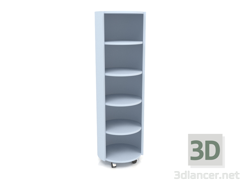 modello 3D Cremagliera su ruote TM 09 (P=503х1560, cielo blu) - anteprima