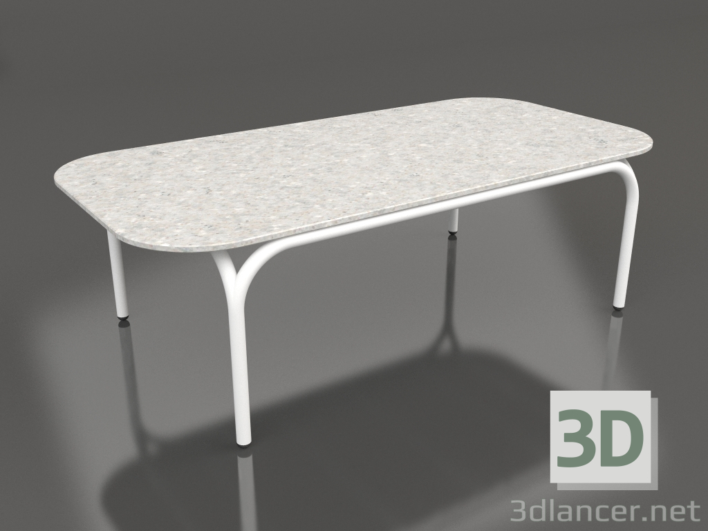 Modelo 3d Mesa de centro (Branco, DEKTON Sirocco) - preview