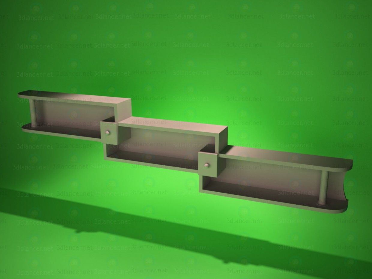 3d model Wall shelf 2 - preview