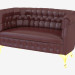 3D Modell Klassisches Ledersofa Chesterfield (13423) - Vorschau