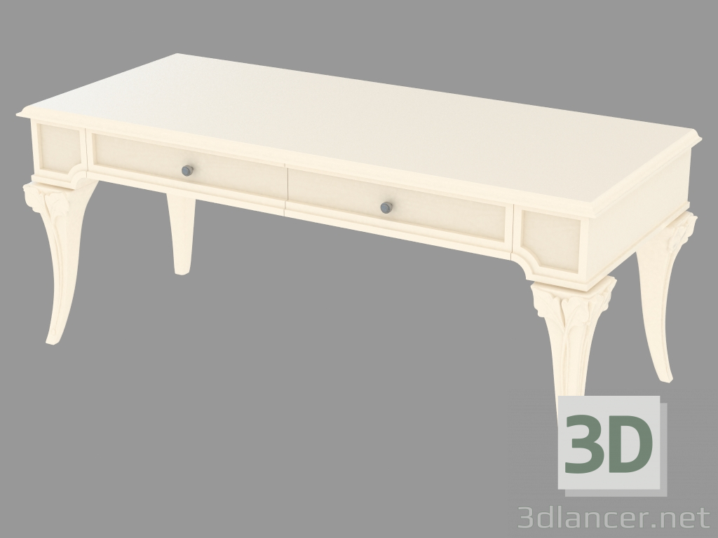 3d model Mesa con dos cajones TRTODCF - vista previa