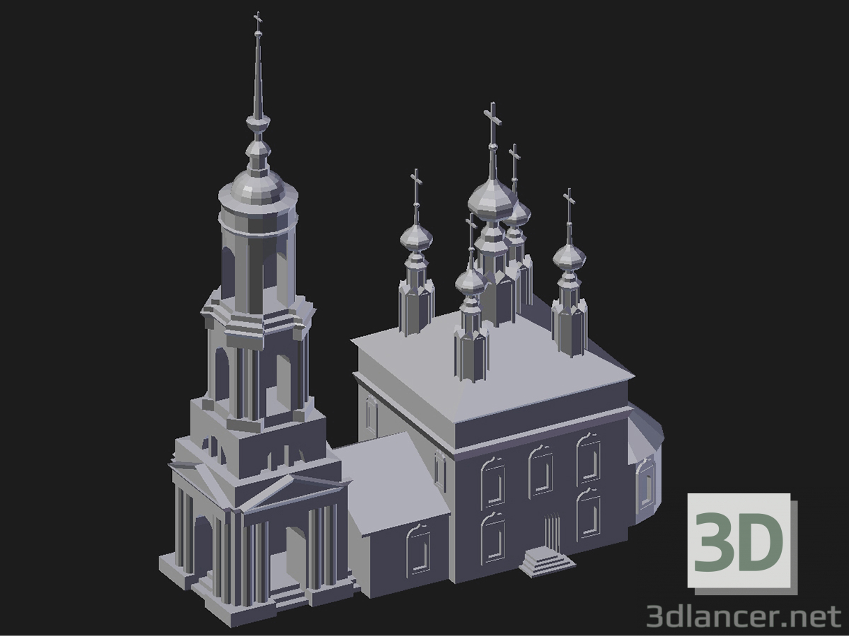 3D Modell Suzdal. Mihaly Kirche des Erzengels Michael - Vorschau