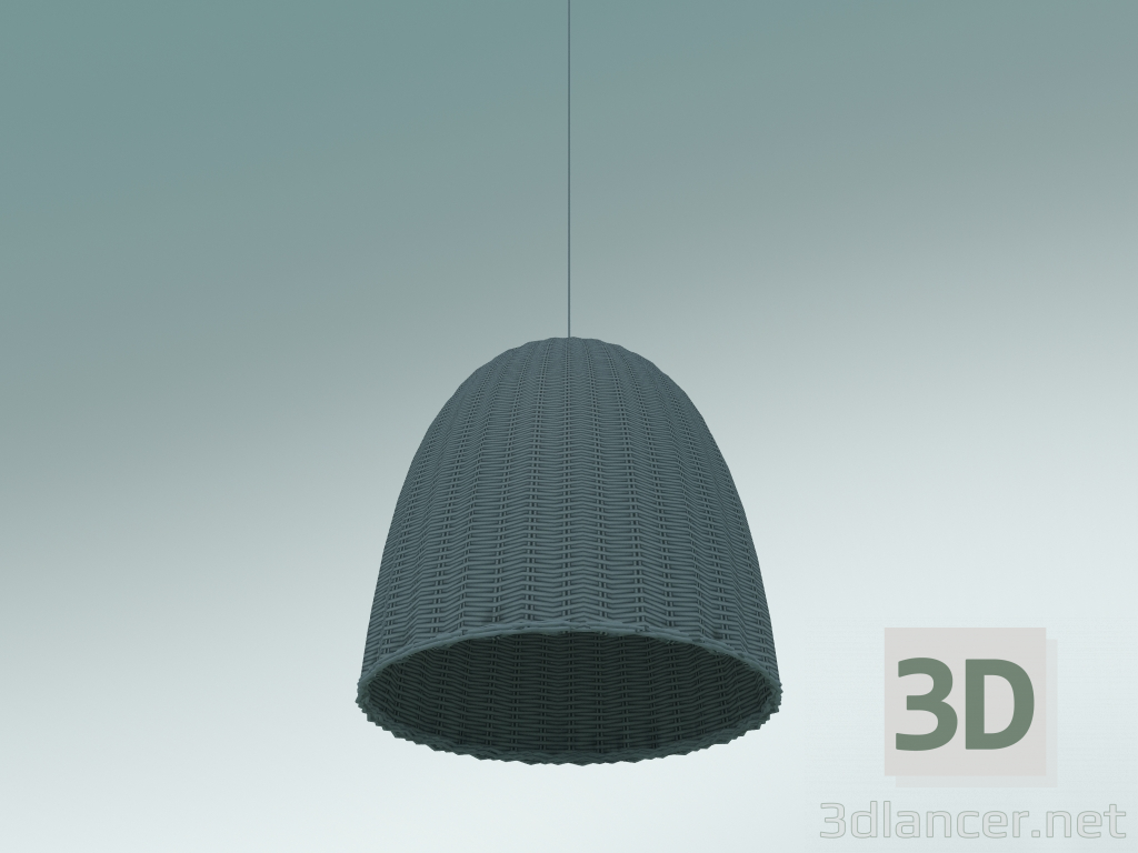 Modelo 3d Luminária pendente (Bell 95, Lacado Air Force Blue) - preview