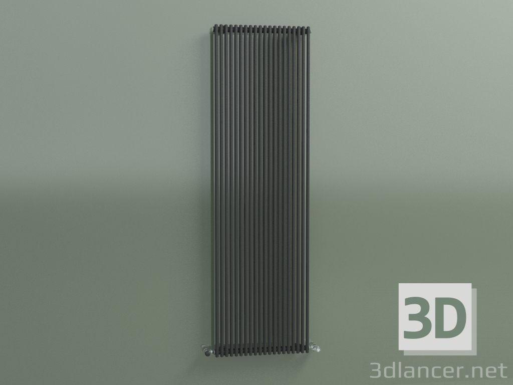 modello 3D Radiatore verticale ARPA 18 (1820x541, nero trasporto RAL 9005) - anteprima