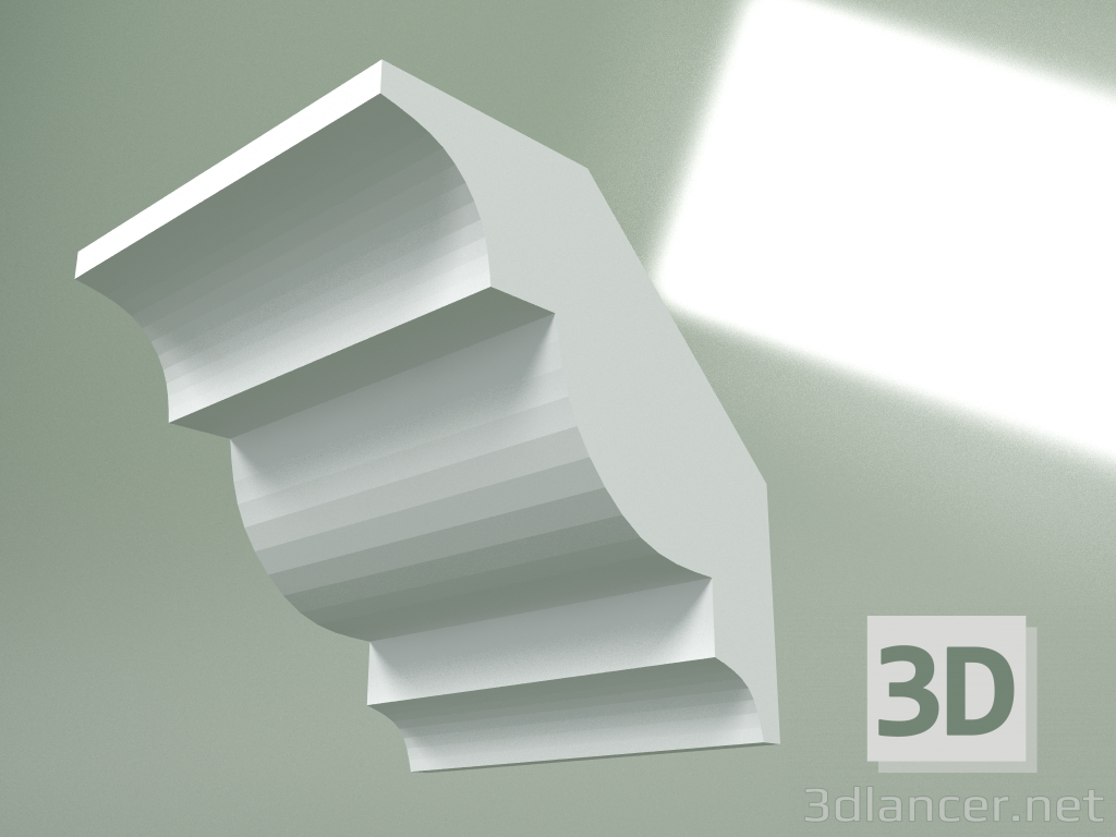 Modelo 3d Cornija de gesso (plinto de teto) KT377 - preview