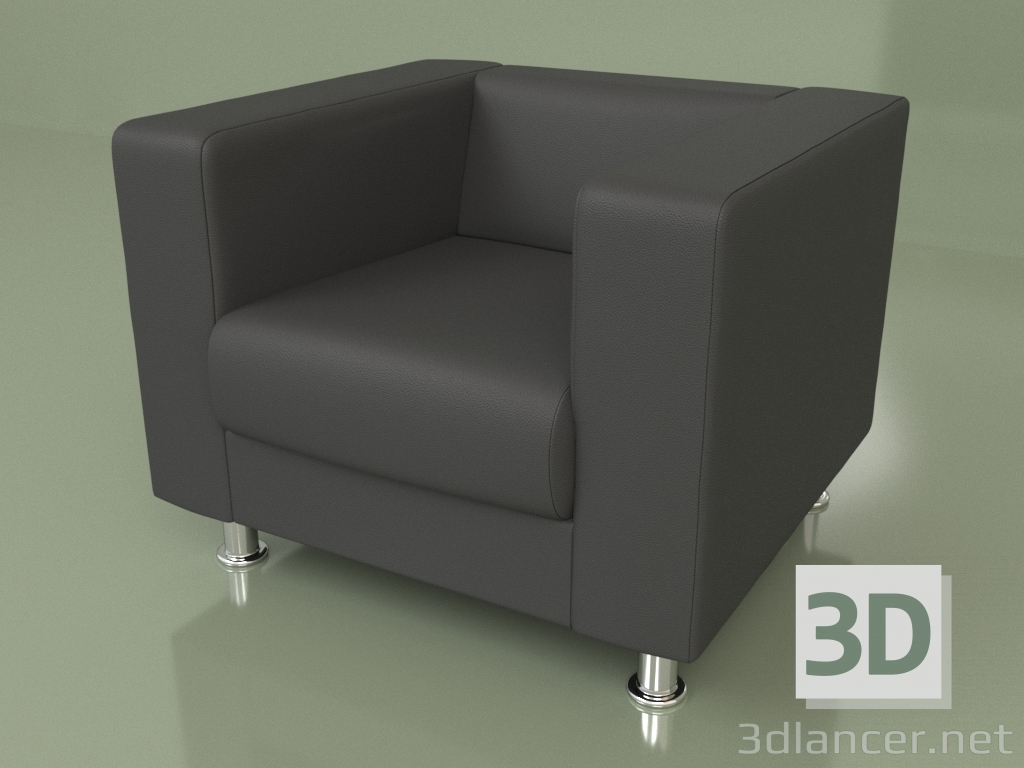 modèle 3D Fauteuil Alecto (Domus noir) - preview