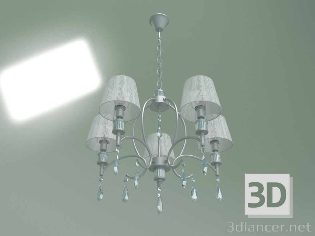 modèle 3D Lustre suspendu 60092-5 (argent) - preview