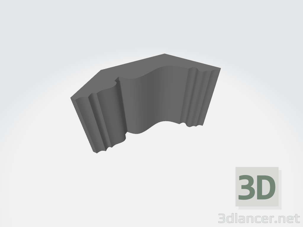 3d model KT-102 — Eaves with a smooth profile - preview