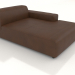 3d model Chaise longue 177 with a low armrest on the left - preview