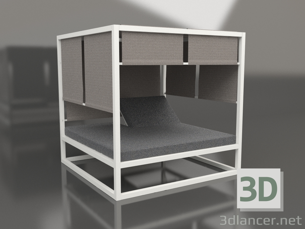 3D Modell Erhöhtes Sofa (Achatgrau) - Vorschau