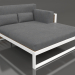 3D Modell XL-Modulsofa, Teil 2 rechts, hohe Rückenlehne, Kunstholz (Weiß) - Vorschau