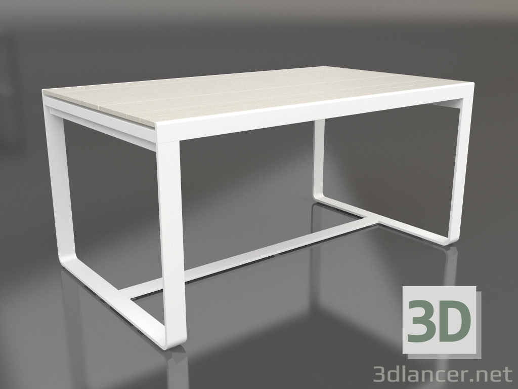 3d model Dining table 150 (DEKTON Danae, White) - preview