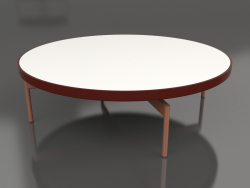 Table basse ronde Ø120 (Rouge vin, DEKTON Zenith)