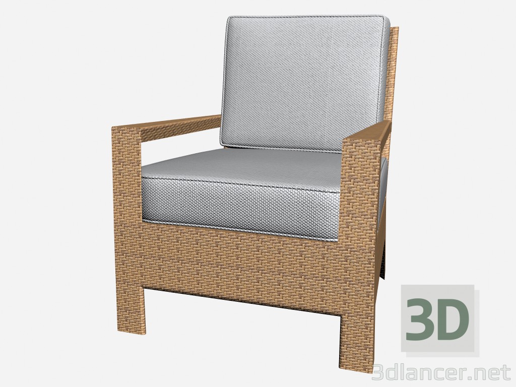 3d model Armchair Club Armchair 6422 6429 - preview