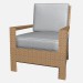 3d model Armchair Club Armchair 6422 6429 - preview