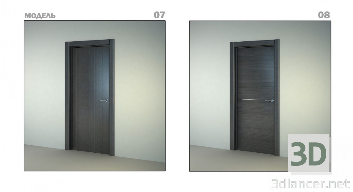 3D Modell 3d Sammlung von Innentüren aus Sofia Türen - Vorschau