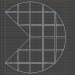 3D Bir bilgisayar oyunu kahramanı Pac-Man şeklinde Raf modeli satın - render