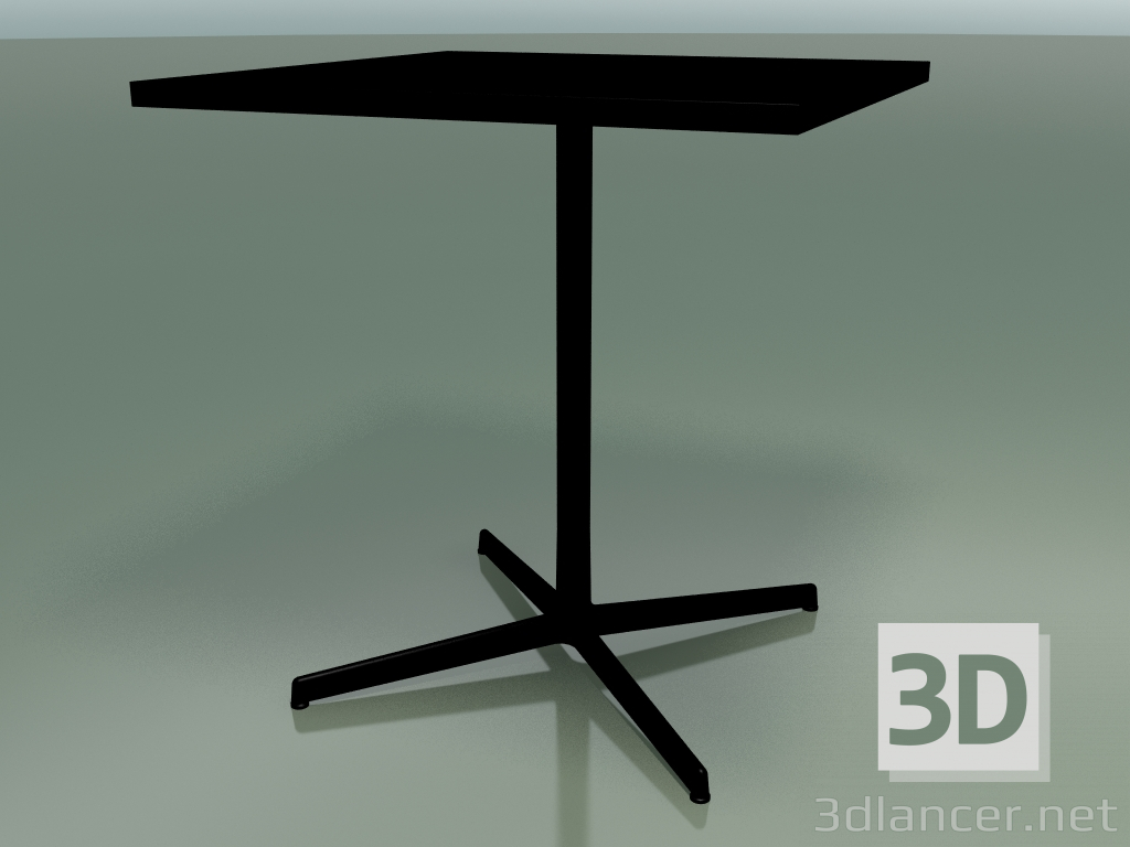 modèle 3D Table carrée 5509, 5529 (H 74 - 69x69 cm, Noir, V39) - preview