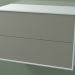 3d model Double drawer (8AUCCA01, Glacier White C01, HPL P04, L 72, P 36, H 48 cm) - preview