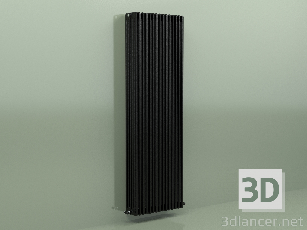 Modelo 3d Radiador TESI 6 (H 2200 15EL, Preto - RAL 9005) - preview