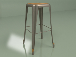 Tabouret de bar Marais sans dossier (bronze canon)