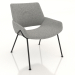 3d model Armchair with metal legs - preview