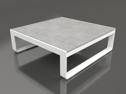 Table basse 90 (DEKTON Kreta, Blanc)