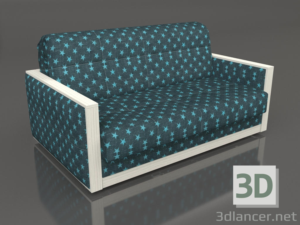 modèle 3D Canapé Jacqueline (bleu) - preview