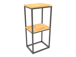 Rack-console rectangular (WOOD FLOOR, 40x30x86, 2 shelves)