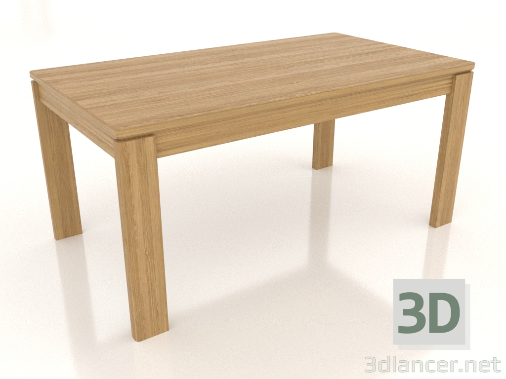 3D modeli Yemek masası 1600x900 mm (doğal meşe) - önizleme