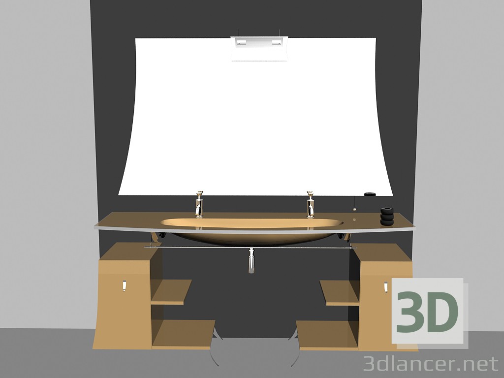 3D Modell Modulares System für Bad (Lied) (15) - Vorschau