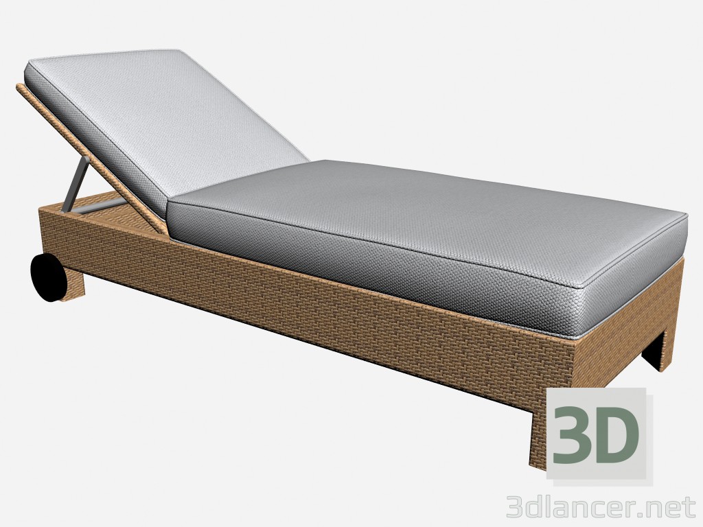 3d модель Шезлонг Deckchair 6460 6465 – превью