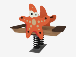 Sedia a dondolo di un parco giochi per bambini Starfish (6125)