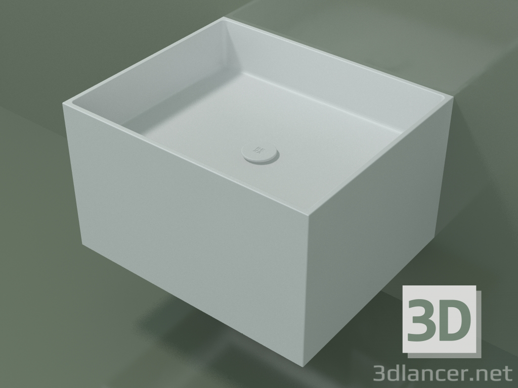 3d model Lavabo de pared (02UN32301, Glacier White C01, L 60, P 50, H 36 cm) - vista previa