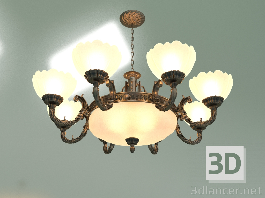 Modelo 3d Candelabro suspenso 6051-8+3 - preview