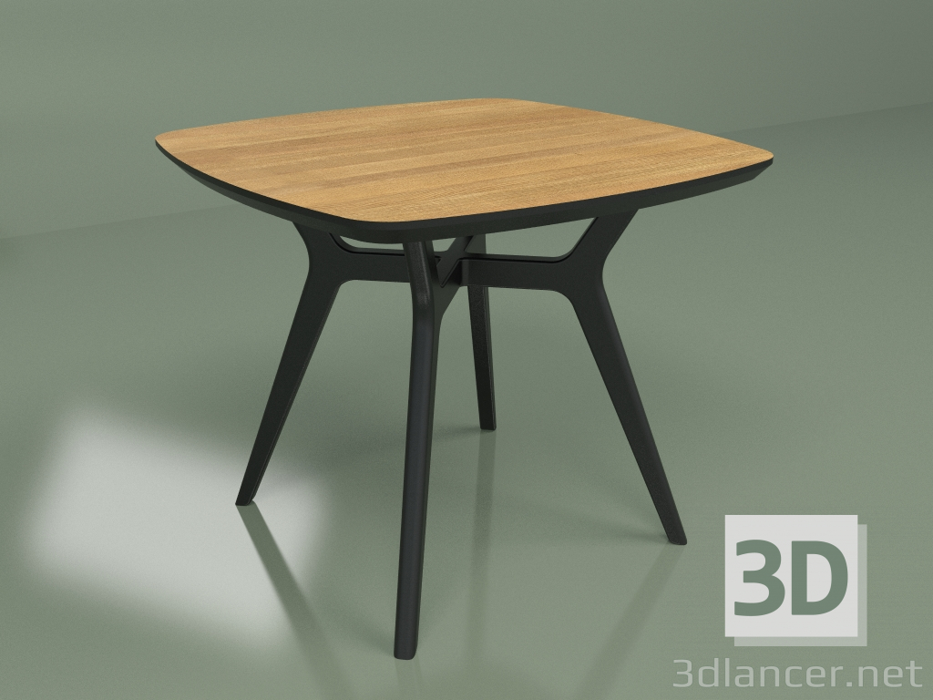 3d model Mesa de comedor Lars Roble (negro, 900x900) - vista previa