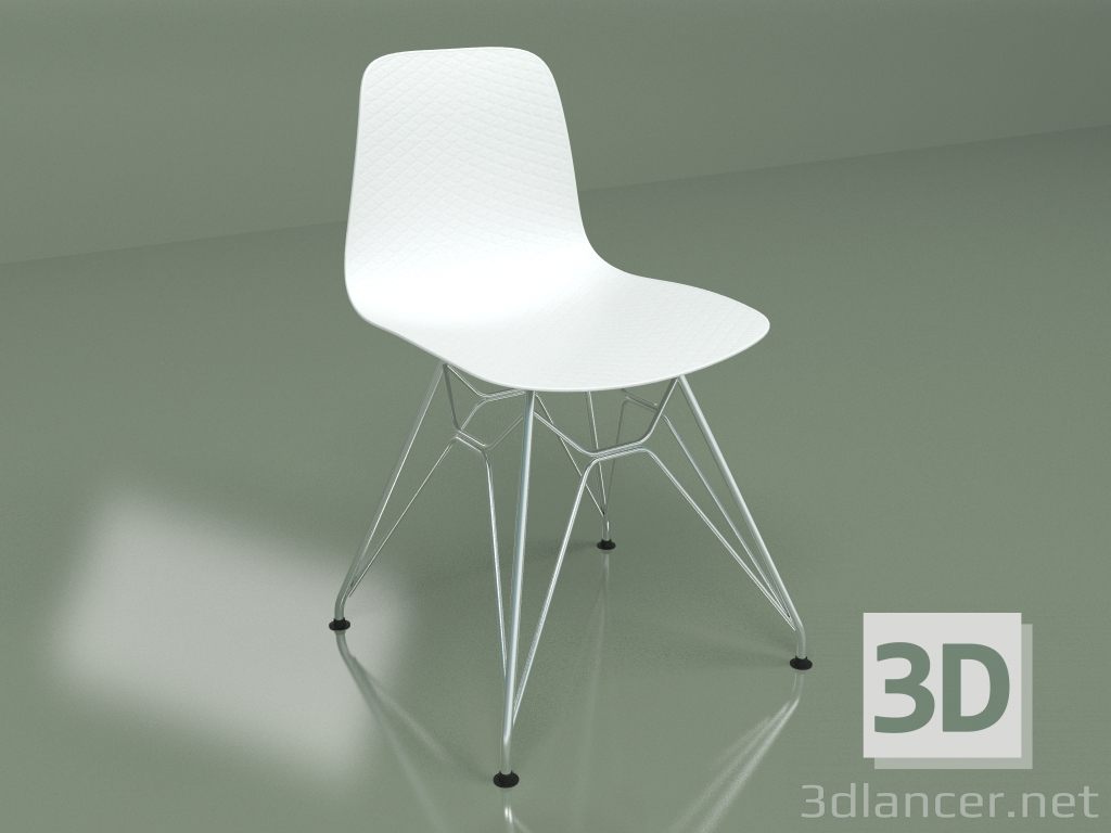 3d model Silla Eiffel (blanca) - vista previa