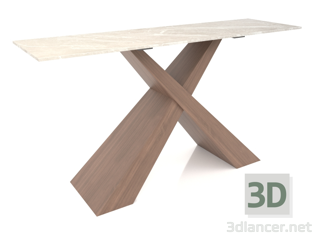 3d model Console Fiord (140) (grey ceramic walnut) - preview